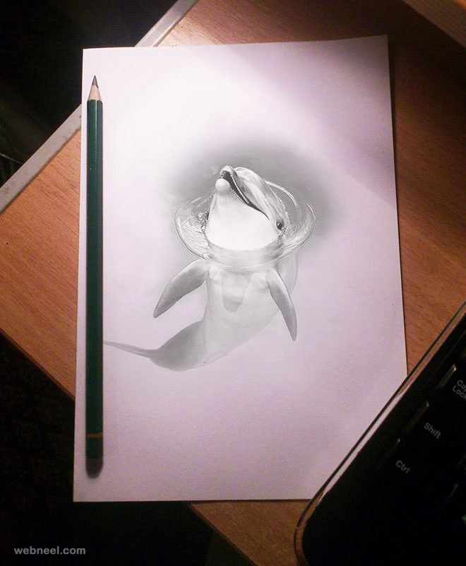 660x801 50 Beautiful 3d Drawings - 3d Pencil Sketch