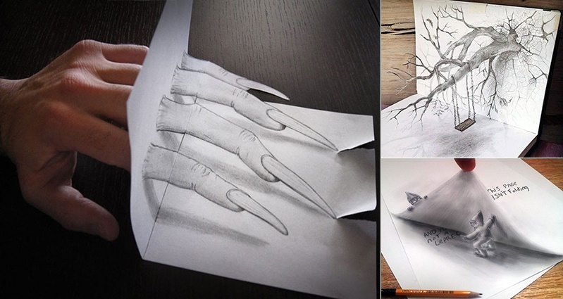799x425 Incredibly Realistic 3d Drawings That Will Mess With Your Mind - 3d Pencil Sketch