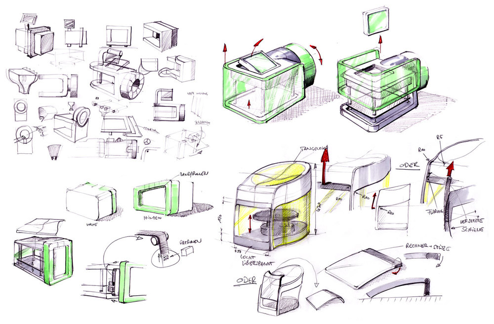 1000x655 3d Food Printer (2002) Christian Stolarz - 3d Printer Sketch