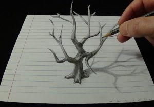 300x210 Simple 3d Drawing Simple 3d Drawings On Paper 3d Simple Images On - 3d Simple Sketch