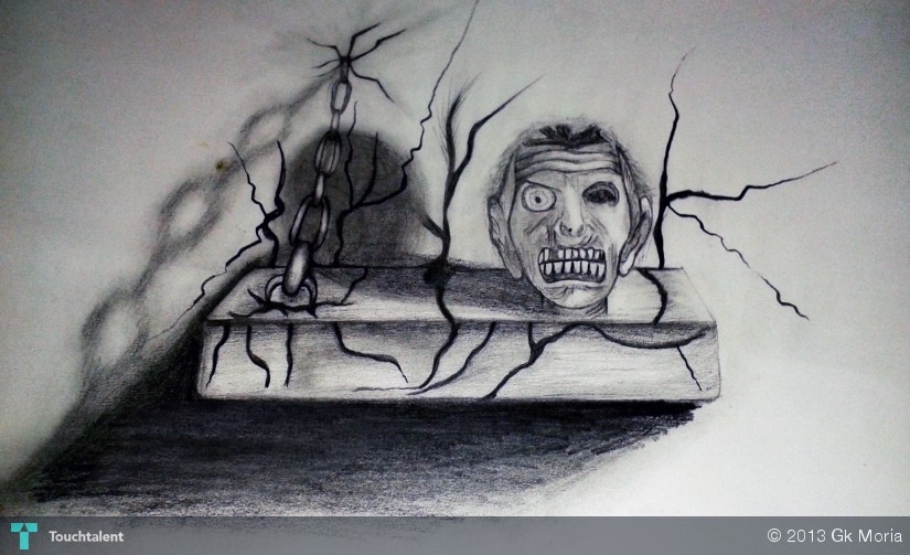 825x503 Horror 3d Sketch Touchtalent - 3d Sketch