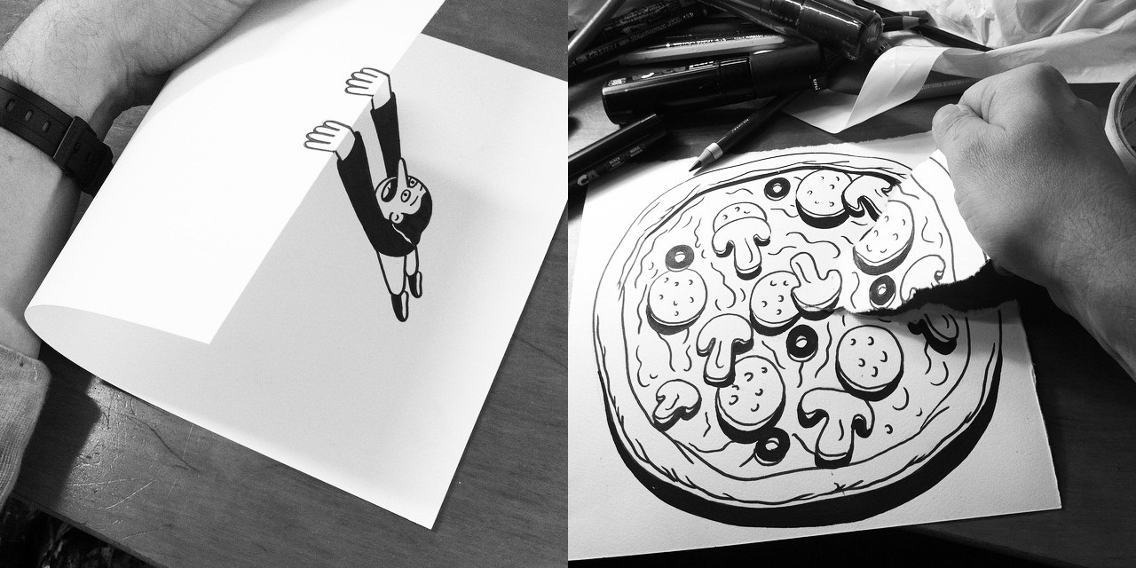 1280x640 Simple Black And White 3d Sketches By Huskmitnavn Art Sheep - 3d Sketch