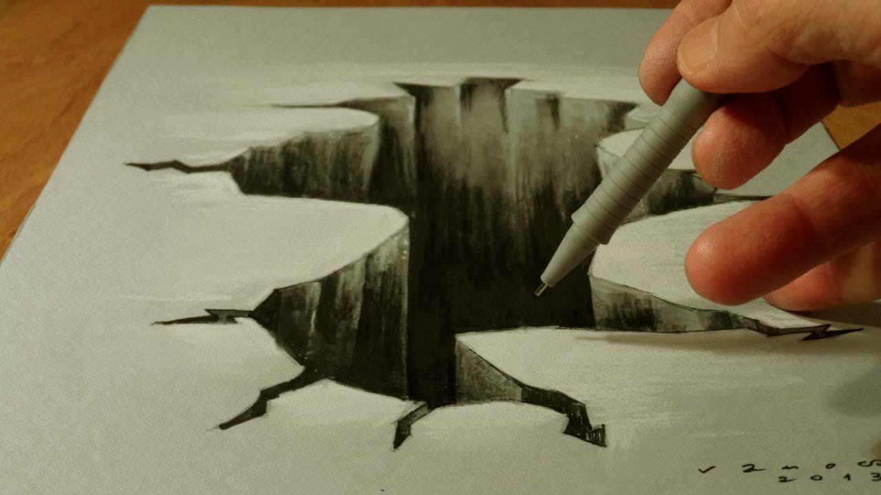 1280x720 How To Draw Hole - 3d Sketch Drawing