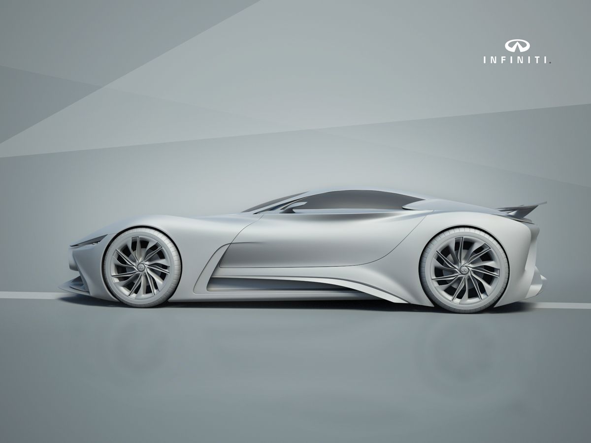 1200x900 Infiniti Gran Turismo 6 On Behance Car 3d Sketch - 3d Sketch Of A Car