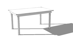 300x188 Sketchup Tutorial 10 Steps To Create A Table In Sketchup - 3d Table Sketch