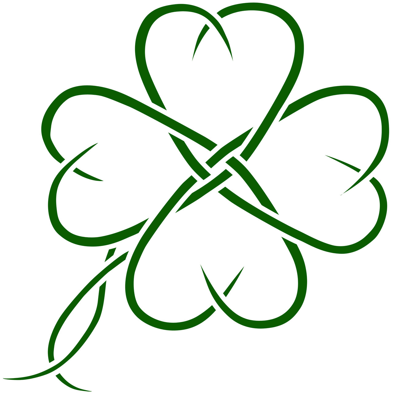 1280x1288 Clover Tattoos - 4 Leaf Clover Sketch