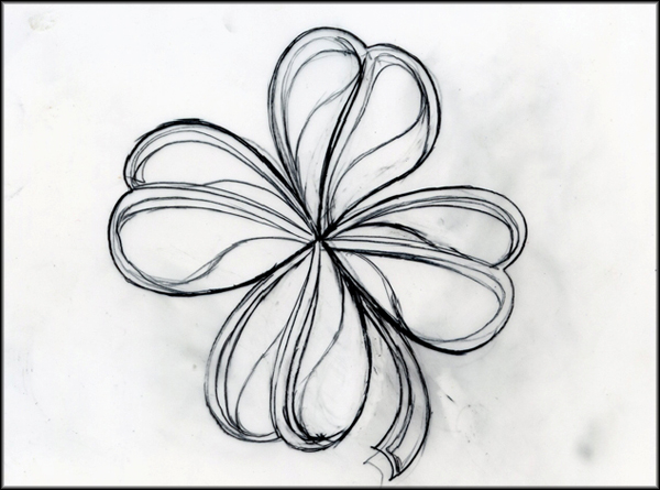 600x445 Cmva - 4 Leaf Clover Sketch