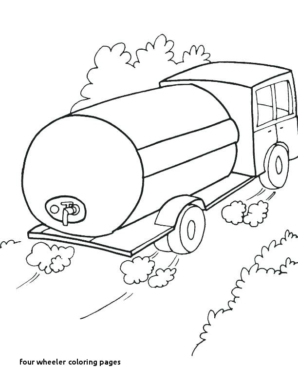 612x792 Four Wheeler Coloring Pages Four Wheeler Coloring Pages Color - 4 Wheeler Sketch