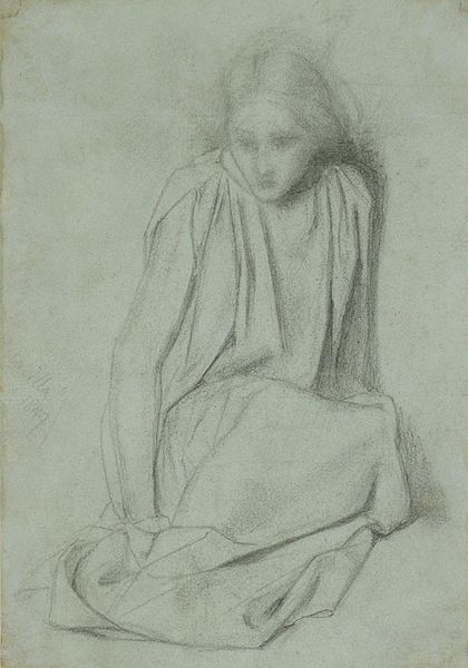 420x600 Filedante Gabriel Rossetti, Sketch For Ecce Ancilla Domini.jpg - 420 Sketch