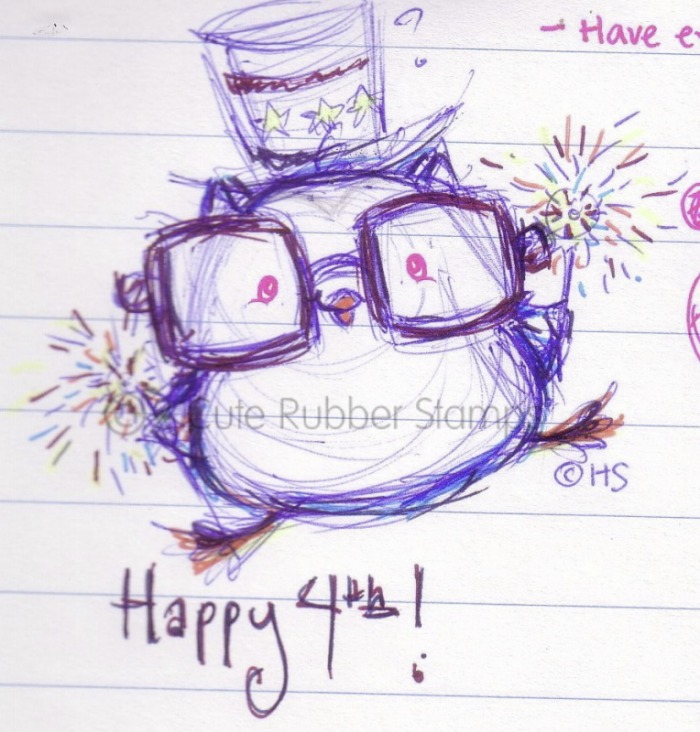 700x732 Digital Stamps And Art Licensing Blog - 4th Of July Sketches