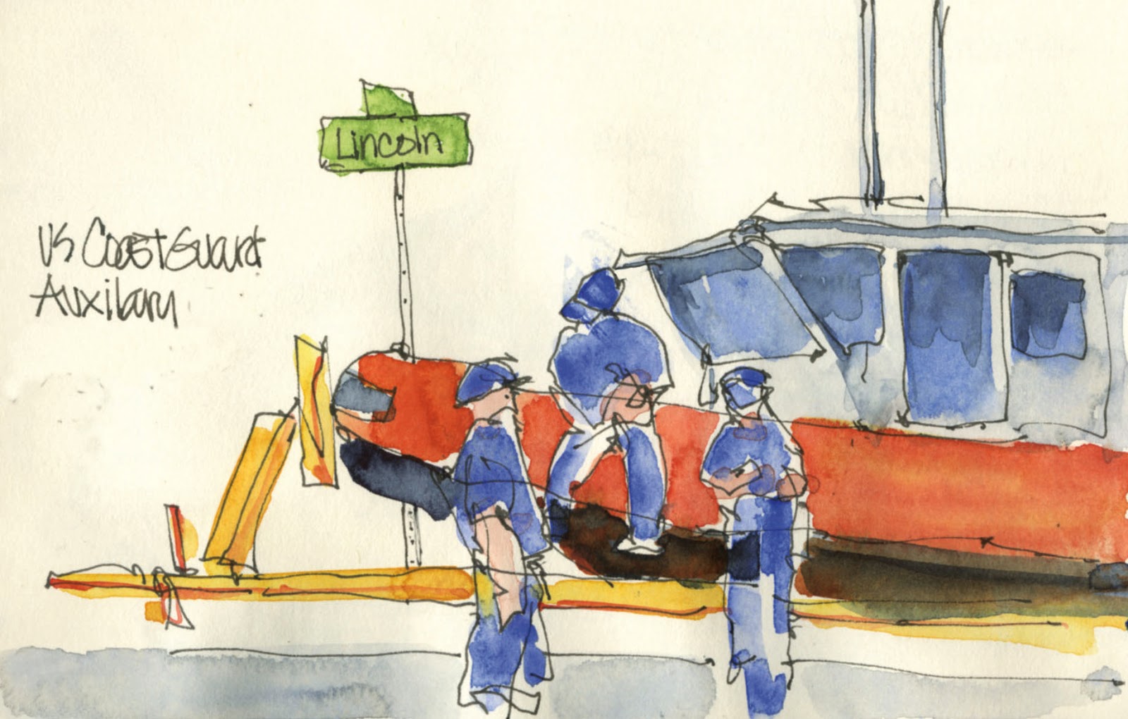 1600x1020 Urban Sketchers S.f. Bay Area 4th Of July (A Little Late) - 4th Of July Sketches