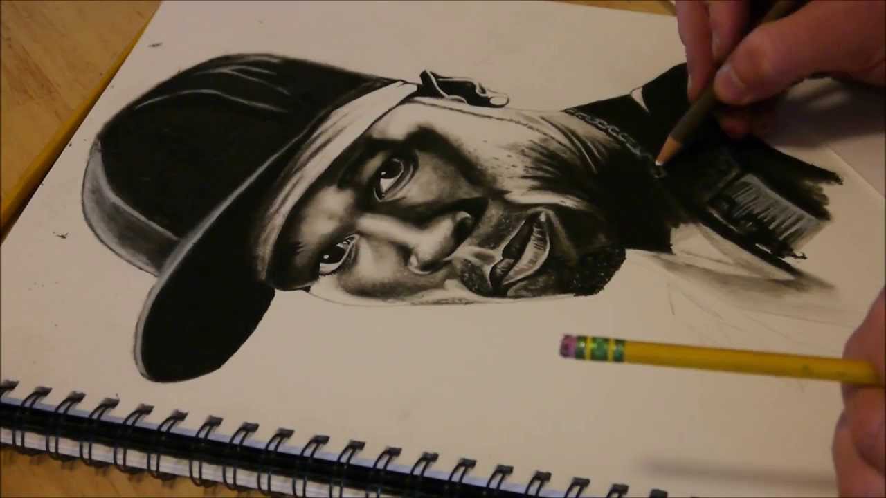1280x720 50 Cent Speed Drawing - 50 Cent Sketch