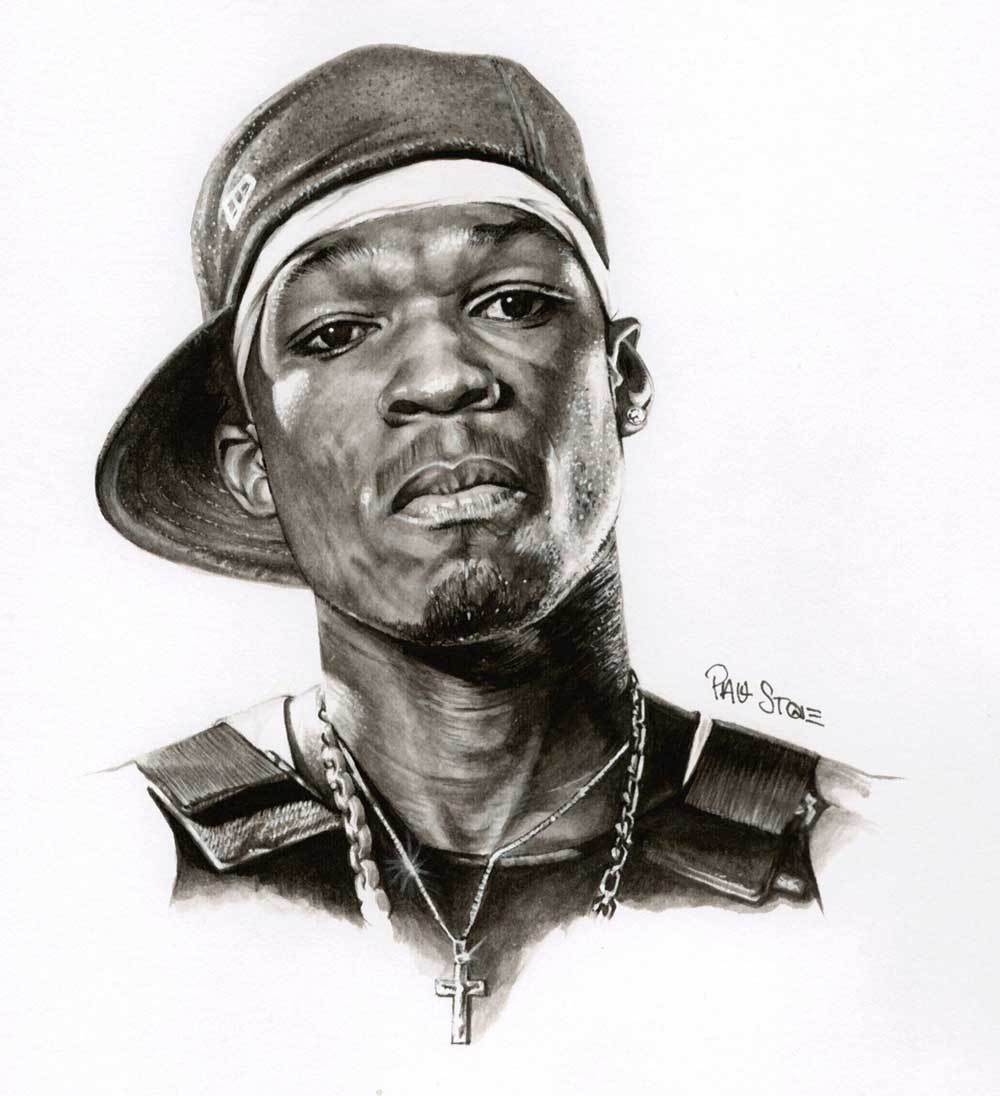 50 Cent Sketch at PaintingValley.com | Explore collection of 50 Cent Sketch