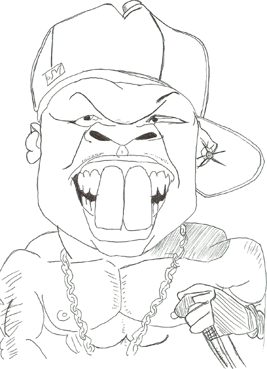543x750 50 Cent Sketch By Animephoenix - 50 Cent Sketch