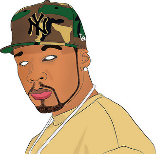 320x316 50cent Cartoon Drawing Updownmo - 50 Cent Sketch