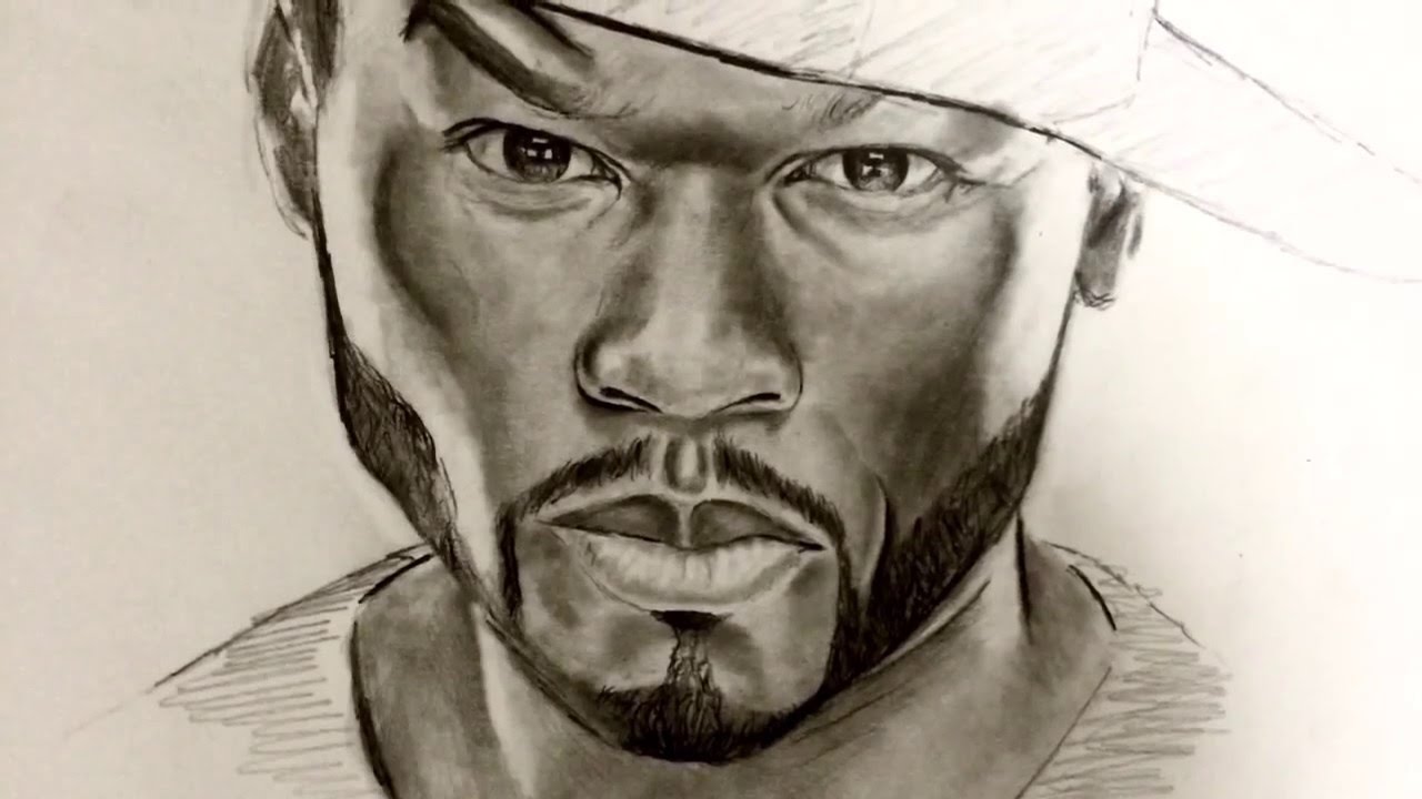 1280x720 Drawing 50 Cent - 50 Cent Sketch