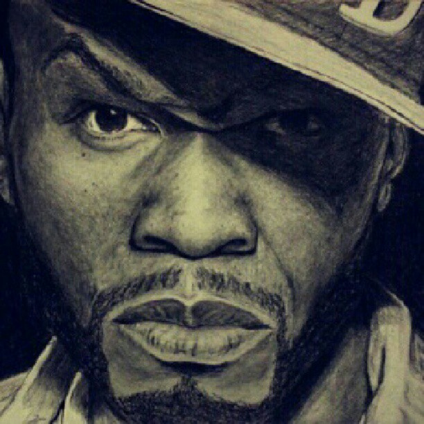 612x612 Hannah Ellington - 50 Cent Sketch