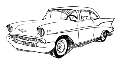 400x205 57 Chevy Sketchbook Challenge 5 - 57 Chevy Sketch