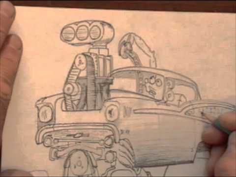 480x360 How To Draw A 1957 Chevy Bel Air Part 5 Of 5 - 57 Chevy Sketch