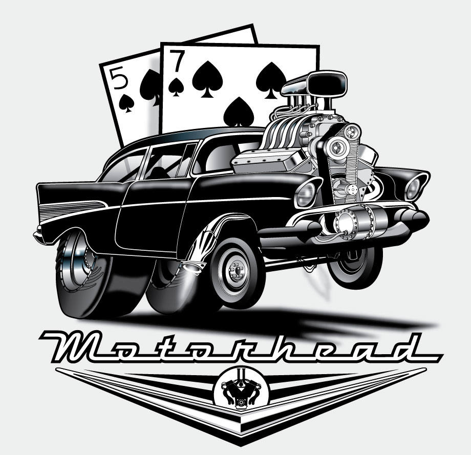 920x889 Motorhead Sketches - 57 Chevy Sketch