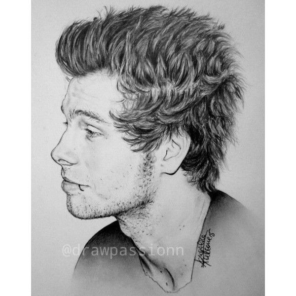 600x600 Luke Hemmings Liked On Polyvore Featuring Drawing 5sos - 5sos Sketch