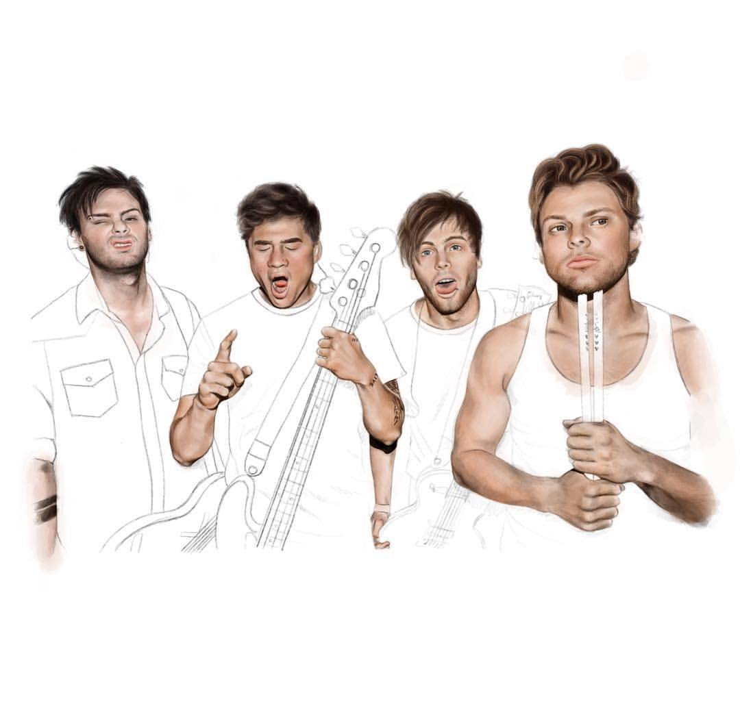 1080x1037 Making Progress - 5sos Sketch