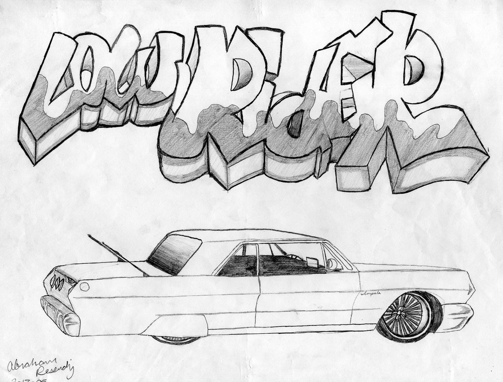 1024x777 Abraham Resendiz 64 Impala Abraham Resendiz - 64 Impala Sketch