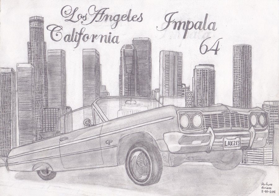 900x633 Impala 64 By Churrito213 - 64 Impala Sketch
