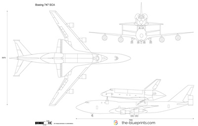 400x255 Boeing 747 Sca Vector Drawing - 747 Sketch