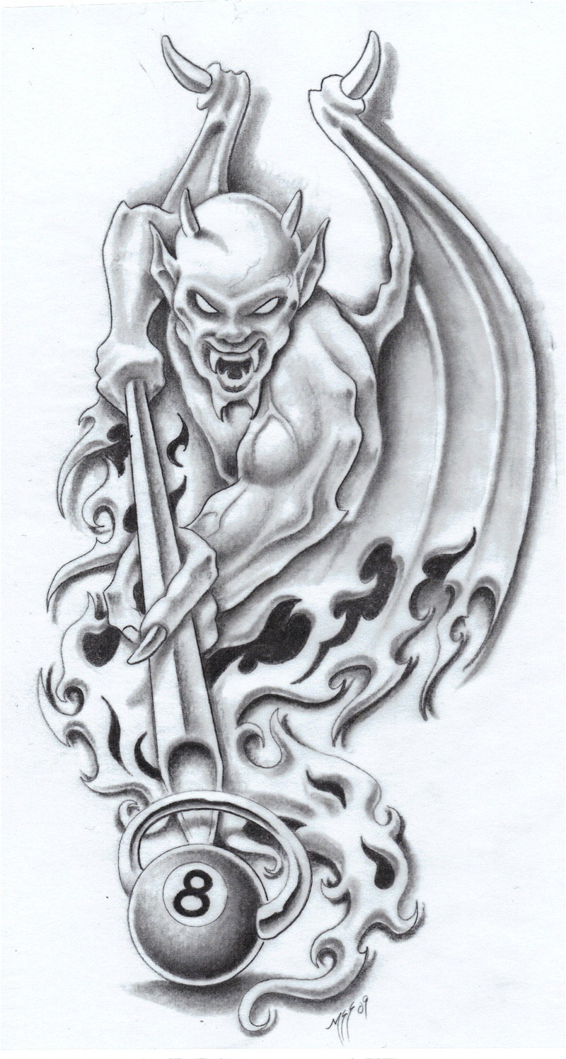 800x1497 8 Ball By Markfellows - 8 Ball Sketch