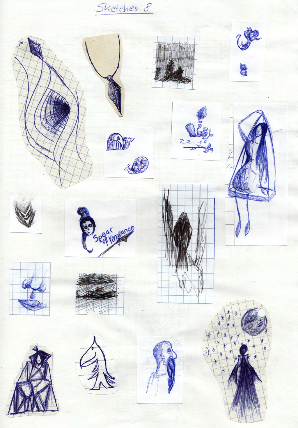 1024x1471 Second Sketch - 8 Ball Sketch