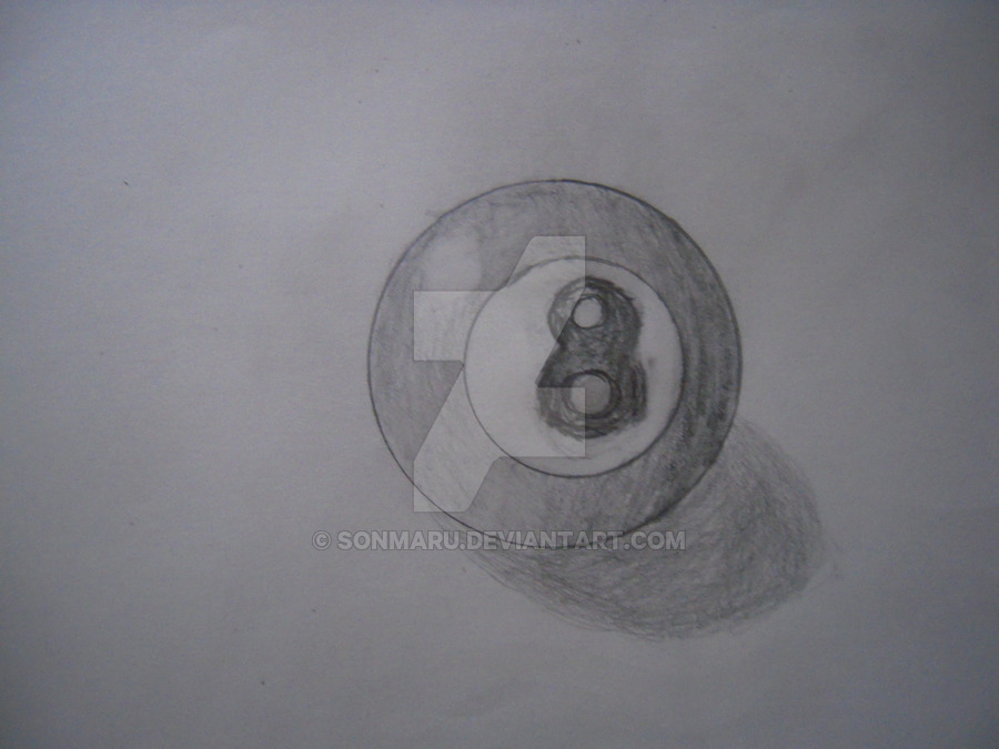 900x675 8 Ball Sketch By Sonmaru - 8 Ball Sketch