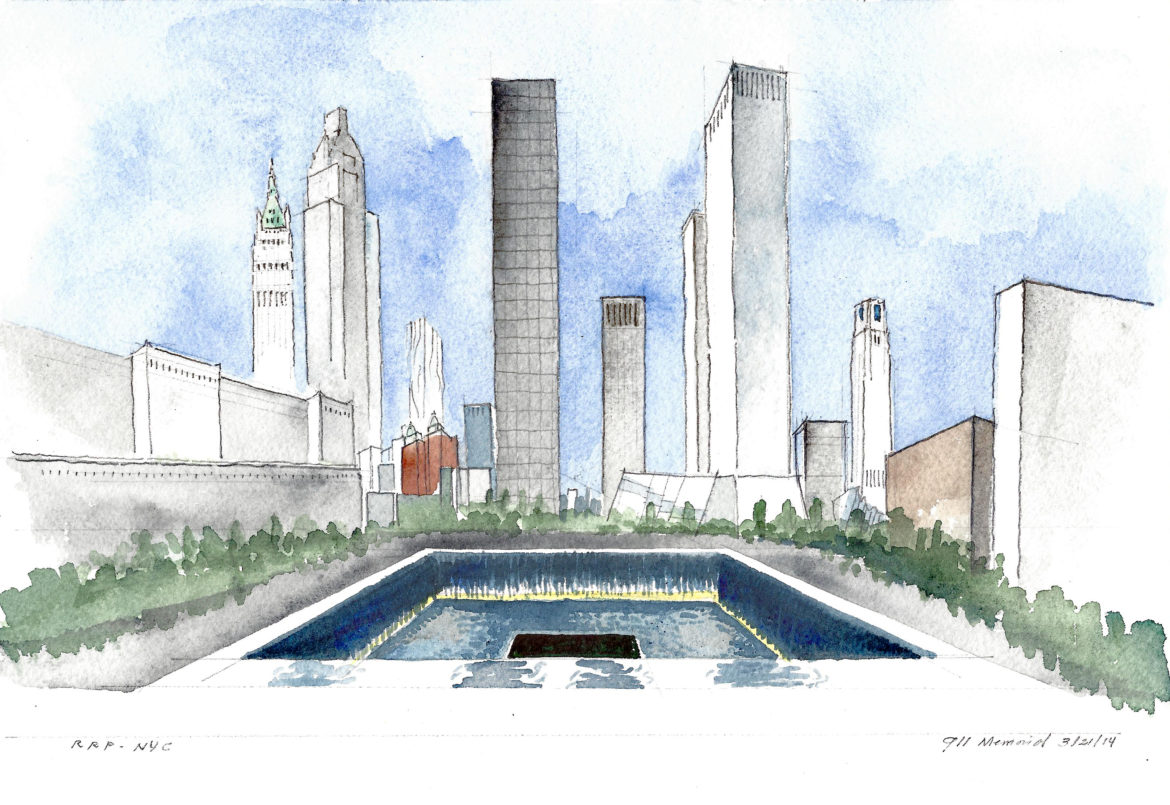 1170x805 Alamo Plan Is A Line In The Sand - 9 11 Sketch