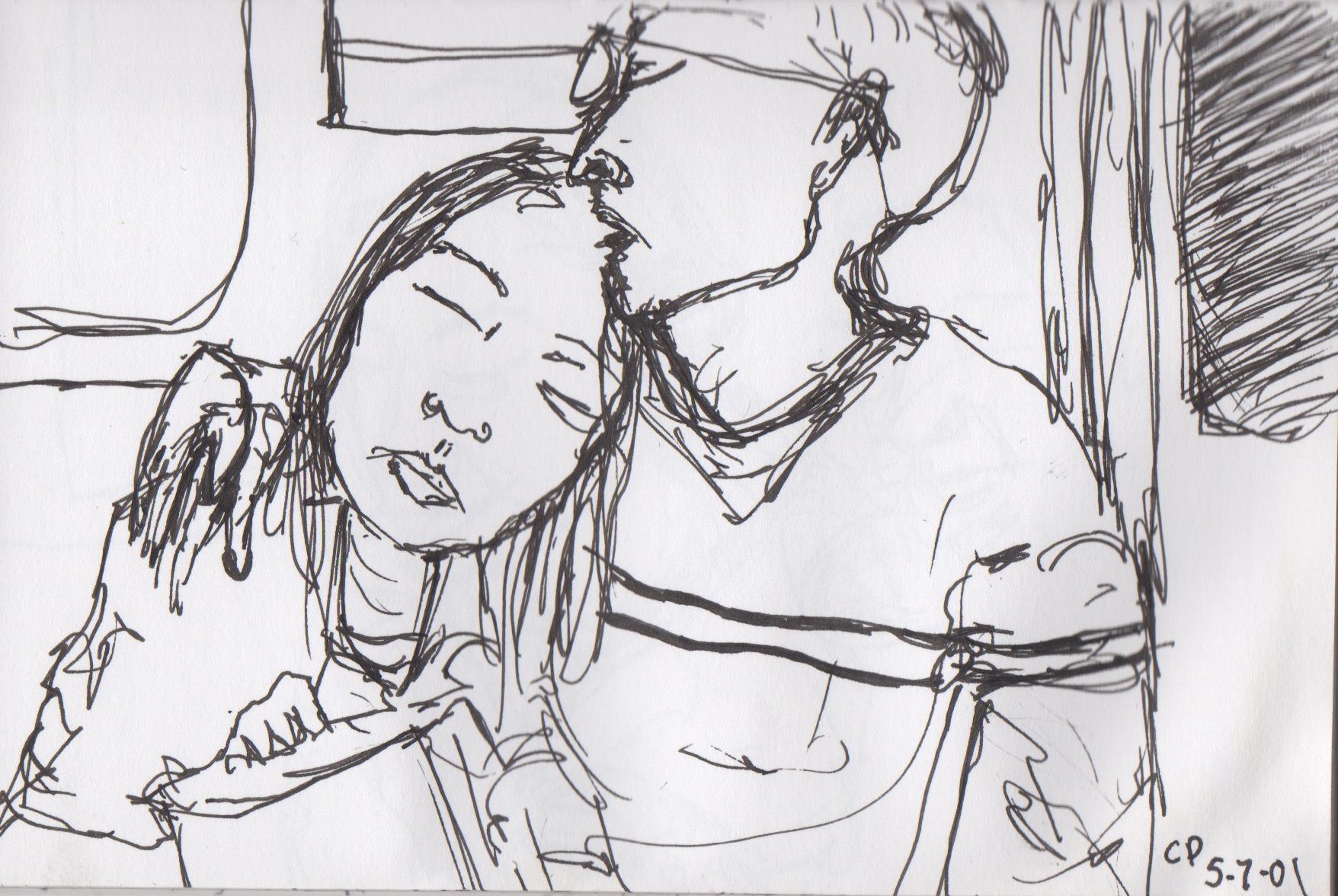 1756x1176 Celebrating The Life And Art Of Carrie Progen, My Love And 911 - 9 11 Sketch