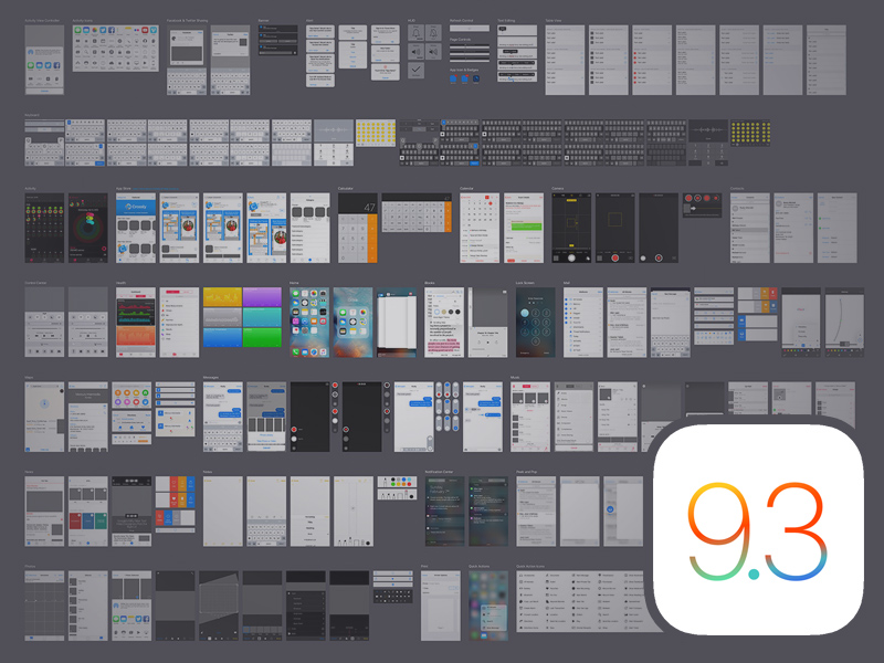 800x600 Ios 9.3 Iphone Gui Kit Sketch Freebie - 9 Sketch