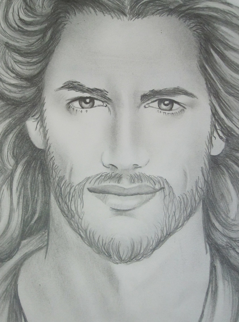 A Sketch Of Jesus at PaintingValley.com | Explore collection of A ...