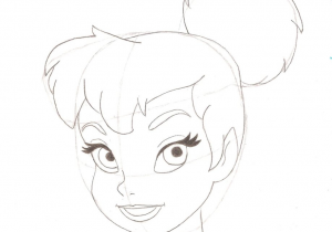 300x210 Tinkerbell Sketch Drawing - A Sketch Of Tinkerbell