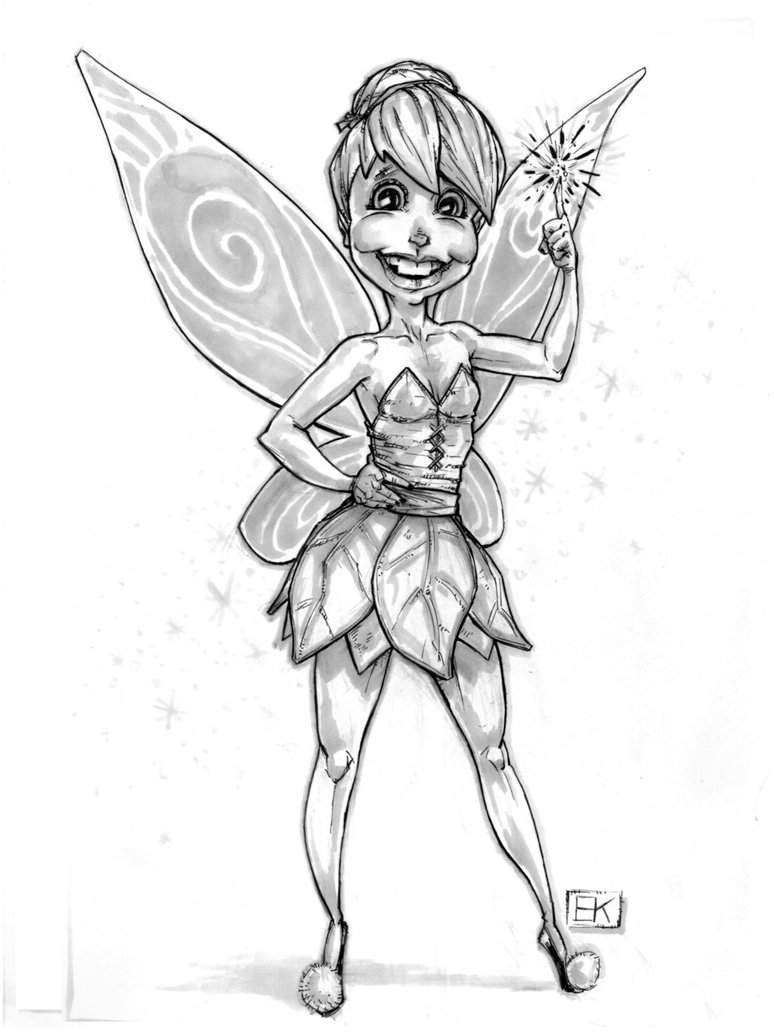 774x1032 Tinkerbell Original Sketch By Erickenney - A Sketch Of Tinkerbell....