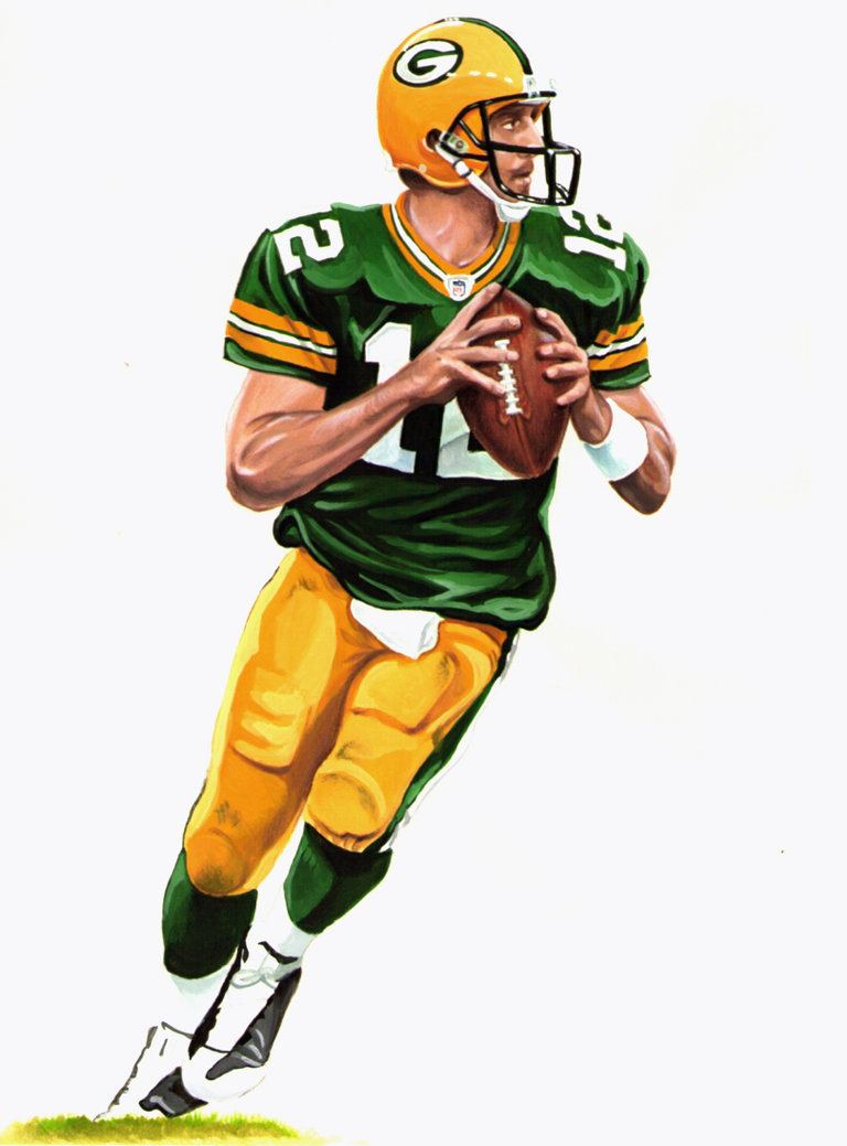 768x1039 Aaron Rodgers By Retrodan16 - Aaron Rodgers Sketch