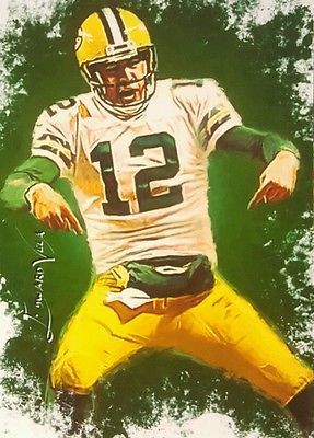 287x400 Green Bay Packers Aaron Rodgers Sketch Card Auto 1 1 Jersey 25 - Aaron Rodgers Sketch