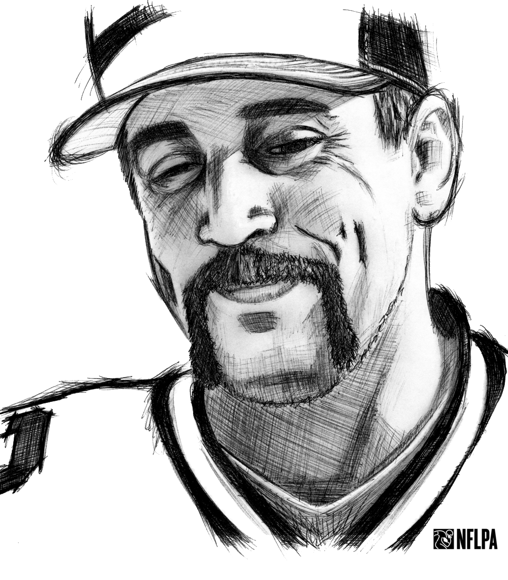 1000x1143 Plays Of The Week Andy Mullady - Aaron Rodgers Sketch
