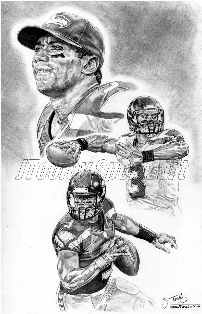 792x1233 Russell Wilson Of Seattle Seahawks Sketch Art Poster Drawing Ebay - Aaron Rodgers Sketch