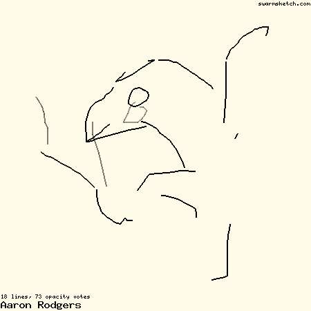 450x450 Swarmsketch - Aaron Rodgers Sketch