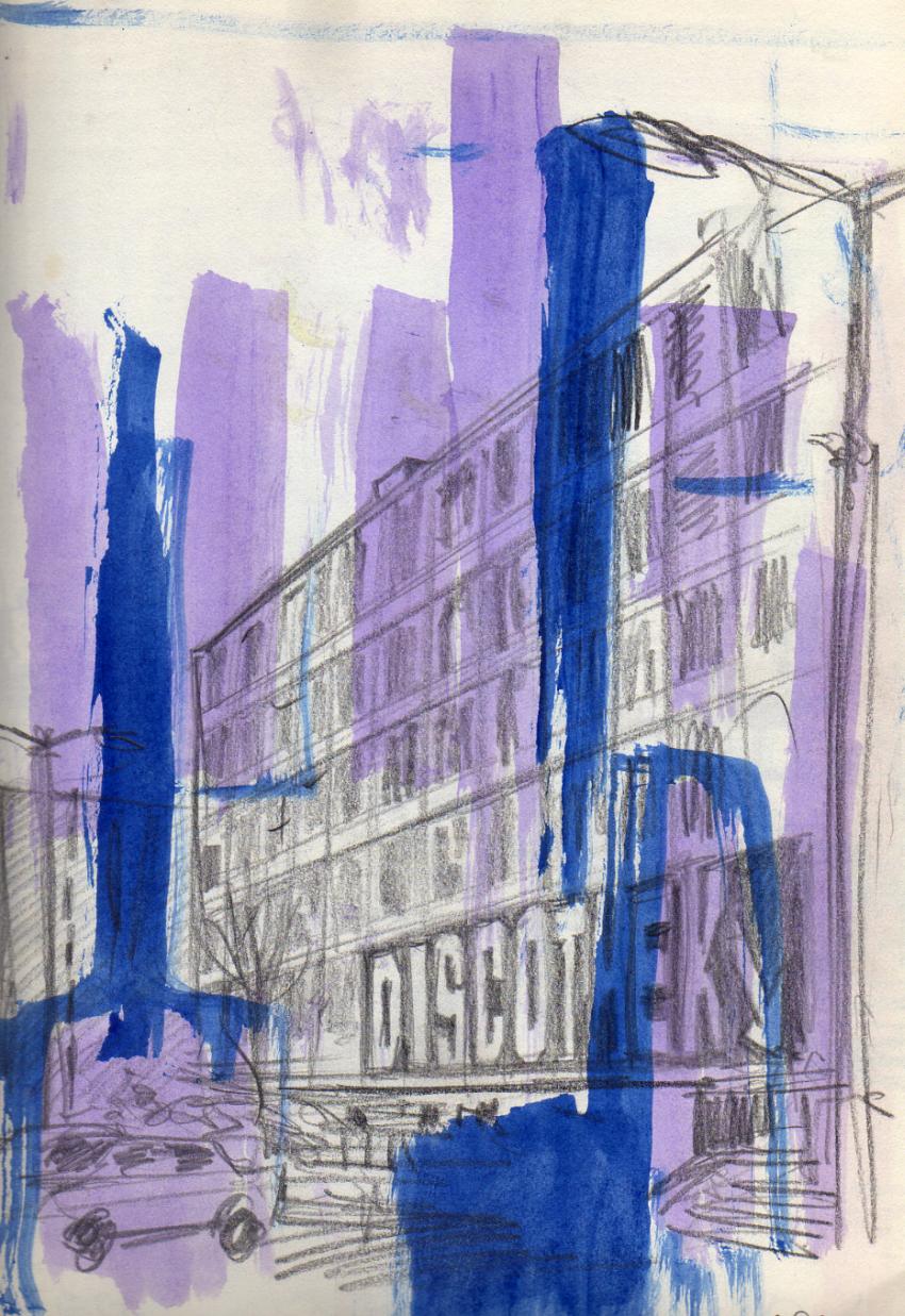 850x1237 Old Sketch 21, The Abacus Il Pallottoliere Cardboard Towns - Abacus Sketch