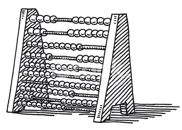 616x440 Abacus Mathematics Drawing Stock Vector - Abacus Sketch