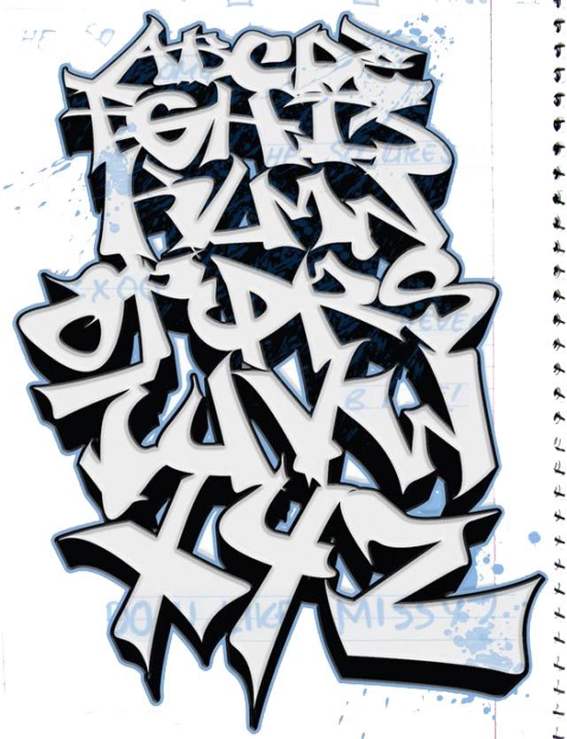 640x835 Graffiti Alphabet Sketch Abc By Dadoux Tedk One Projects To - Abc Sketch