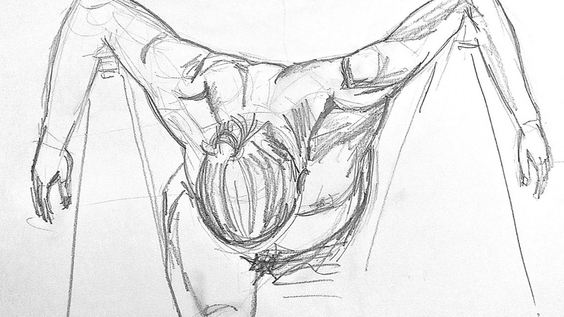 1152x648 Sketch Club Life Drawing - Abdomen Sketch
