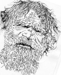 200x245 Got The Fire Alight Cartoon For Magazine Article About - Aboriginal Sketches