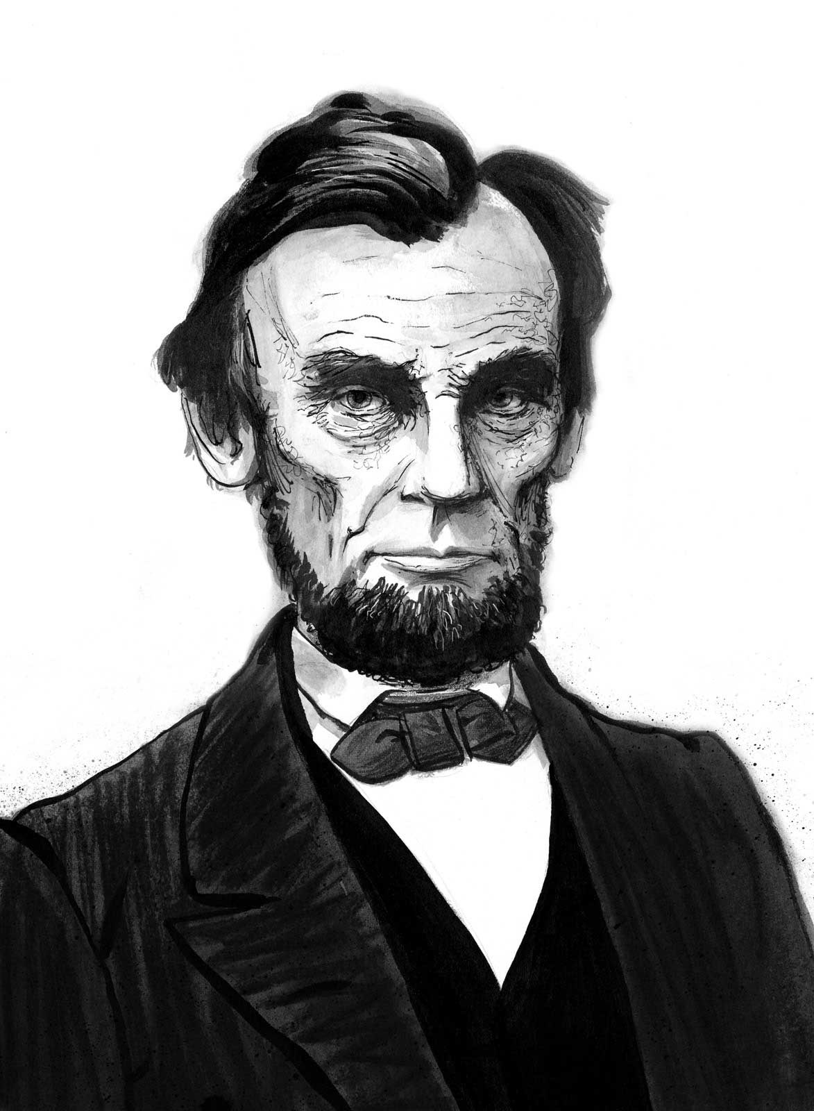 1173x1600 Keith Robinson Illustration - Abraham Lincoln Sketch