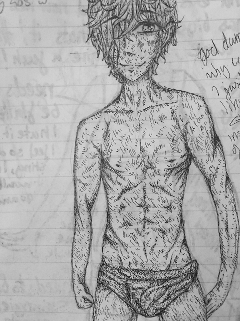 480x640 Finished Outlining My Practice For Drawing Abs - Abs Sketch